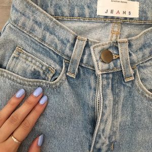 American apparel mom jeans - lightwash denim